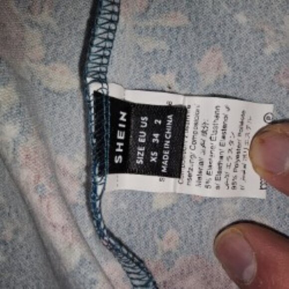 Shein XS Petite Long Flower Sleeveless Dress - Picture 3 of 4